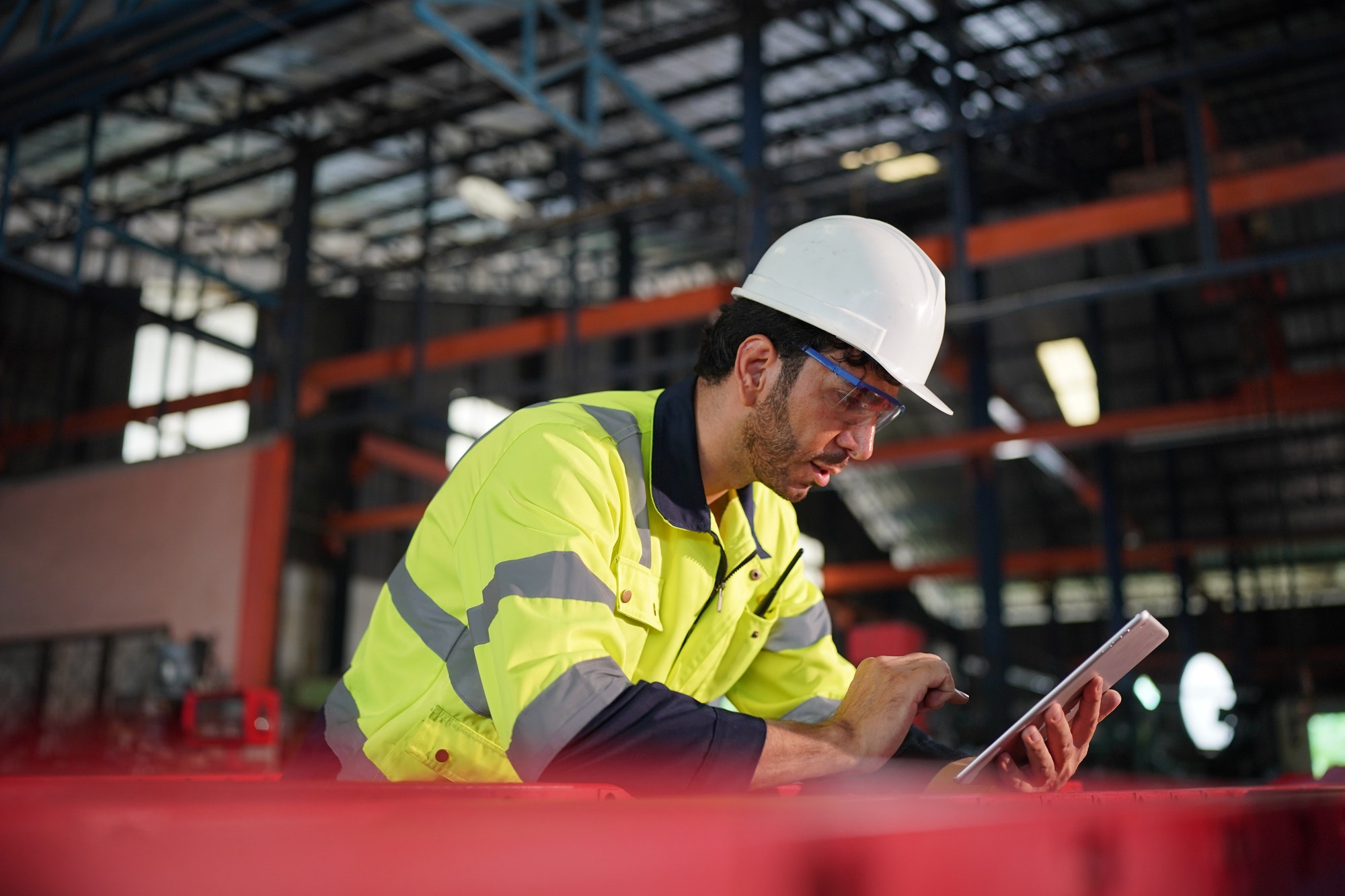Worker in metal industry